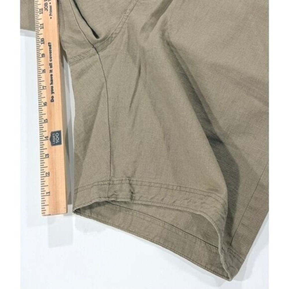 CPO Provisions‎ Mens 34W Flat Front Casual Shorts Khaki Tan Linen Blend - Picture 5 of 5